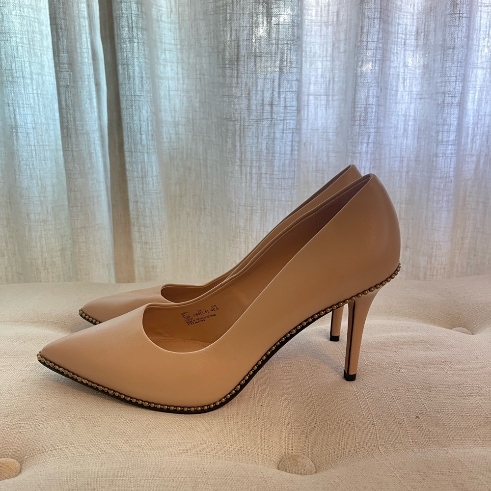 Coach Samantha Tan Pointed Toe Heels